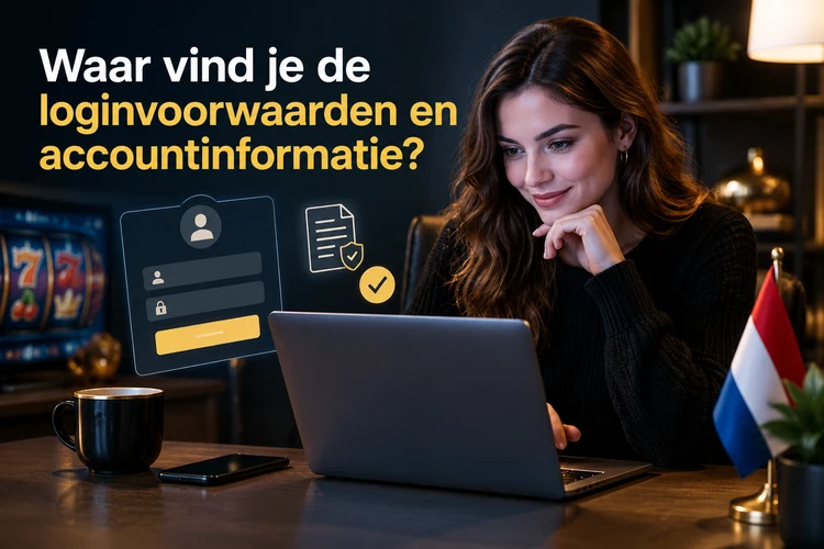Waar vind je de loginvoorwaarden en accountinformatie?